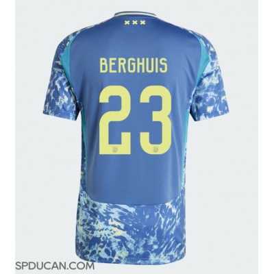 Muški Nogometni Dres Ajax Steven Berghuis #23 Gostujuci 2024-25 Kratak Rukav Muški Nogometni Dres Ajax Steven Berghuis #23 Gostujuci 2024-25 Kratak Rukav
